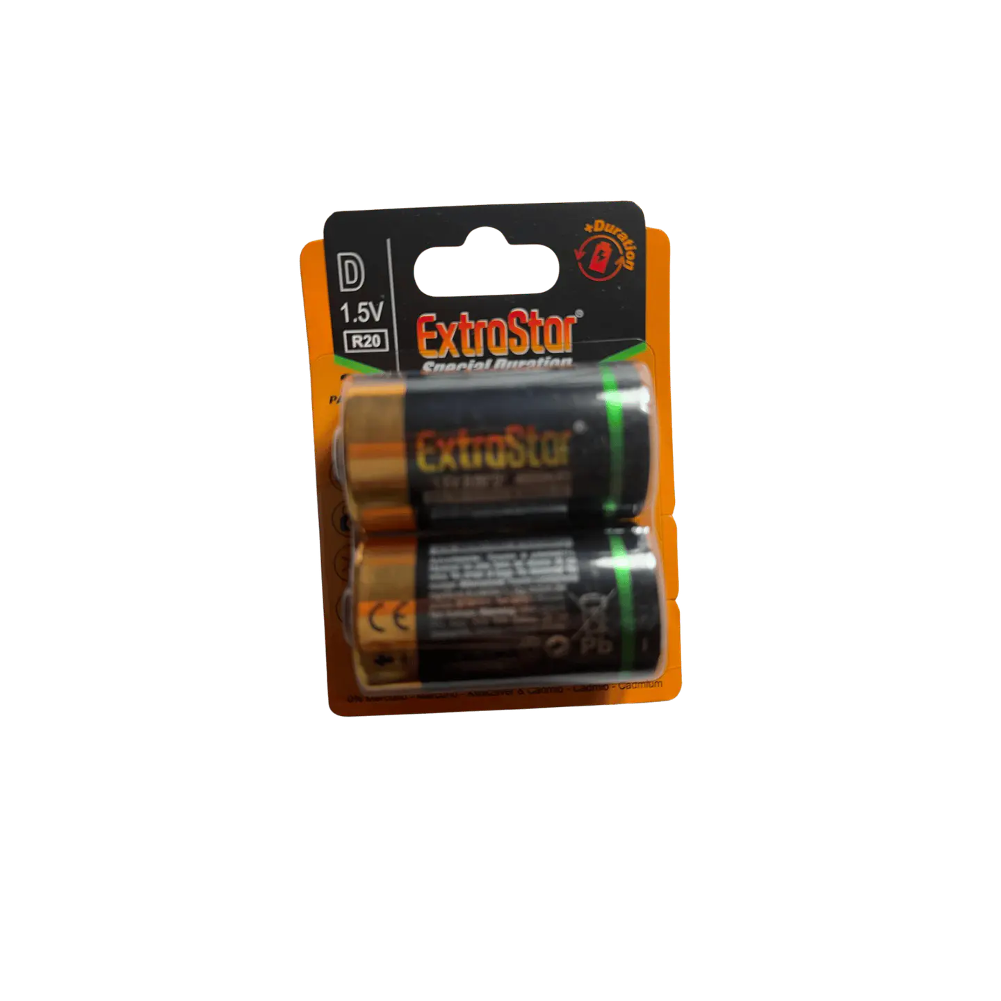 Pilhas EXTRASTAR D 1.5V R20 Pack 2 1