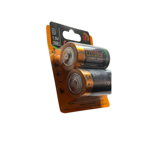 Pilhas EXTRASTAR D 1.5V R20 Pack 2