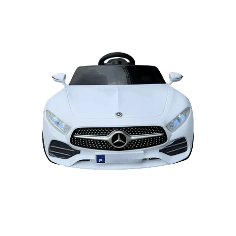 MERCEDES CLS 350 12v BRANCO c/ RODAS DE BORRACHA E ASSENTO EM PELE