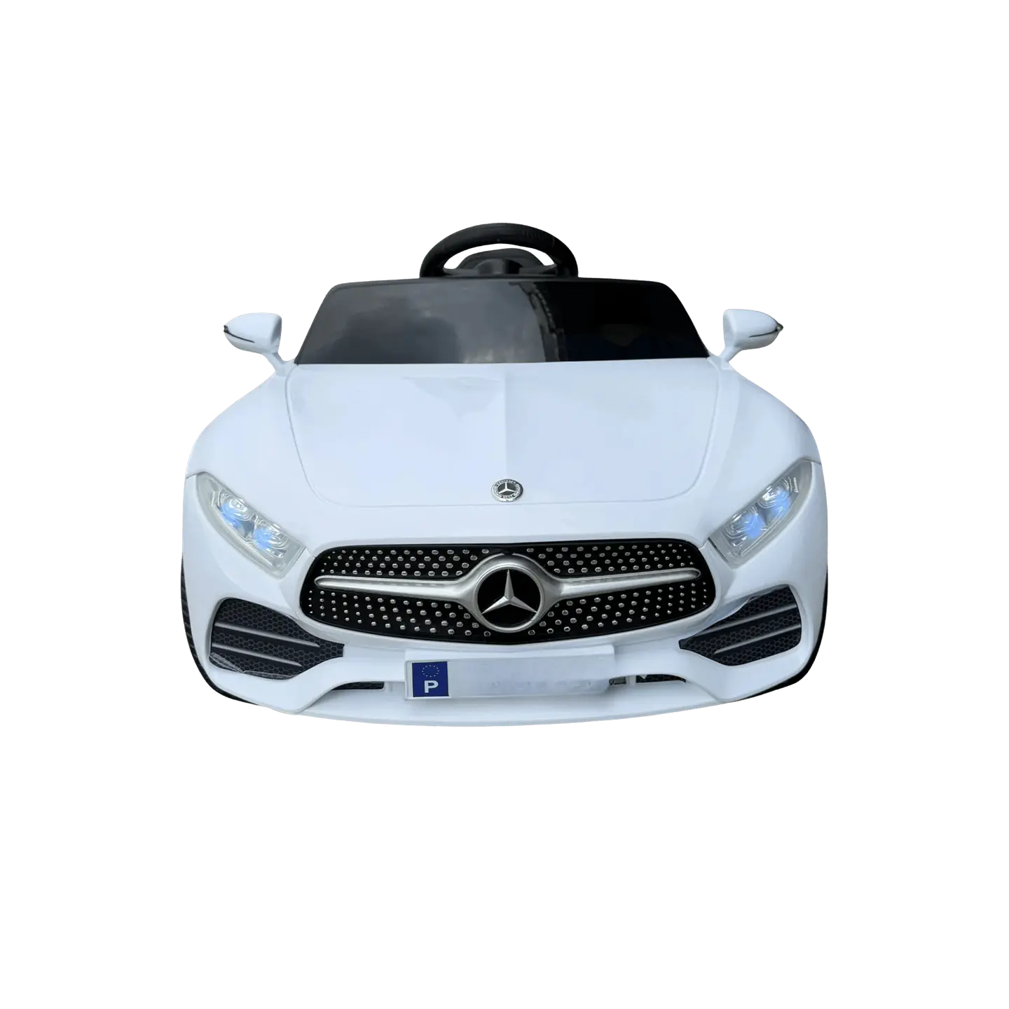 MERCEDES CLS 350 12v BRANCO c/ RODAS DE BORRACHA E ASSENTO EM PELE 2