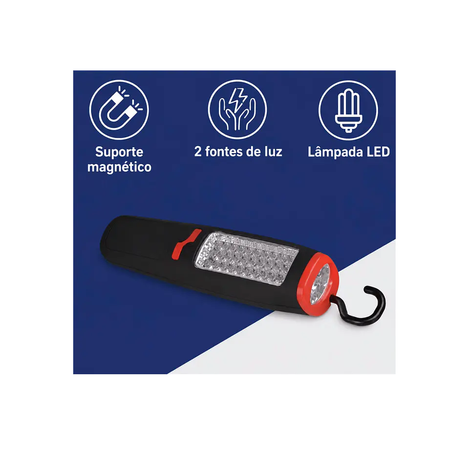 Luz de trabalho multiusos (2 modos de luz) 1