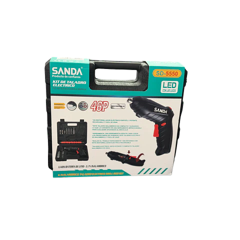 Kit de parafusadora elétrica (46 Peças)