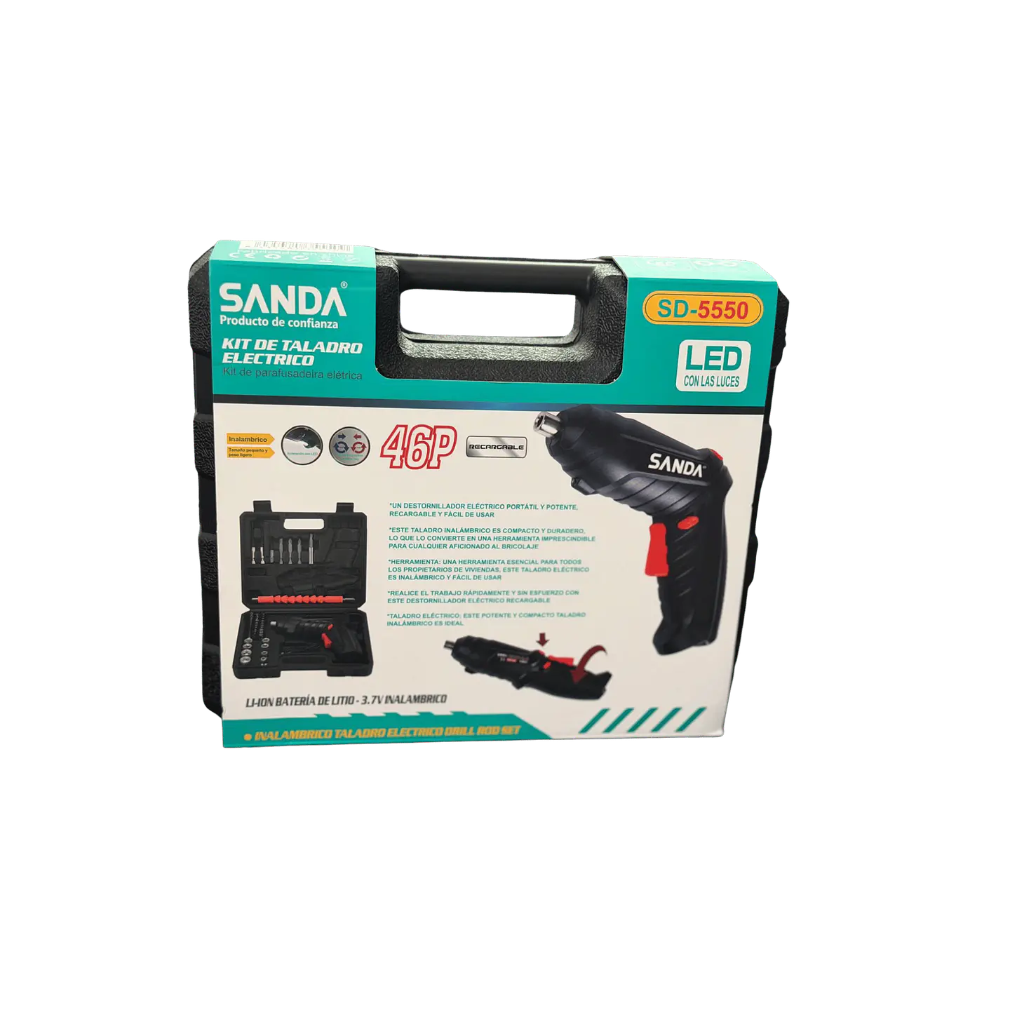 Kit de parafusadora elétrica (46 Peças) 1