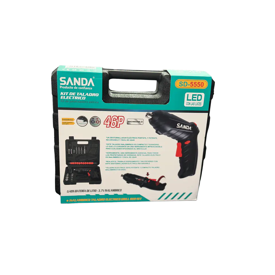 Kit de parafusadora elétrica (46 Peças) 1