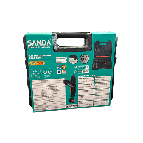 Kit de parafusadora elétrica (46 Peças)