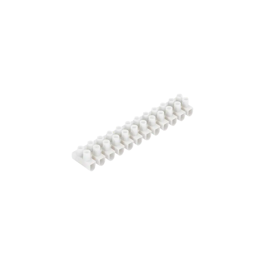 Terminais de 12 Conectores para Cabo Eléctrico Branco 4 mm² 1
