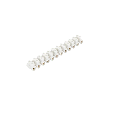 Terminais de 12 Conectores para Cabo Eléctrico Branco 6 mm²