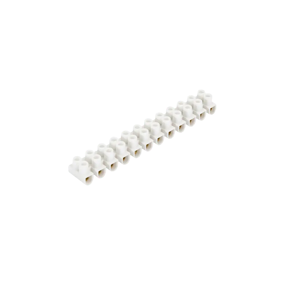 Terminais de 12 Conectores para Cabo Eléctrico Branco 6 mm² 1