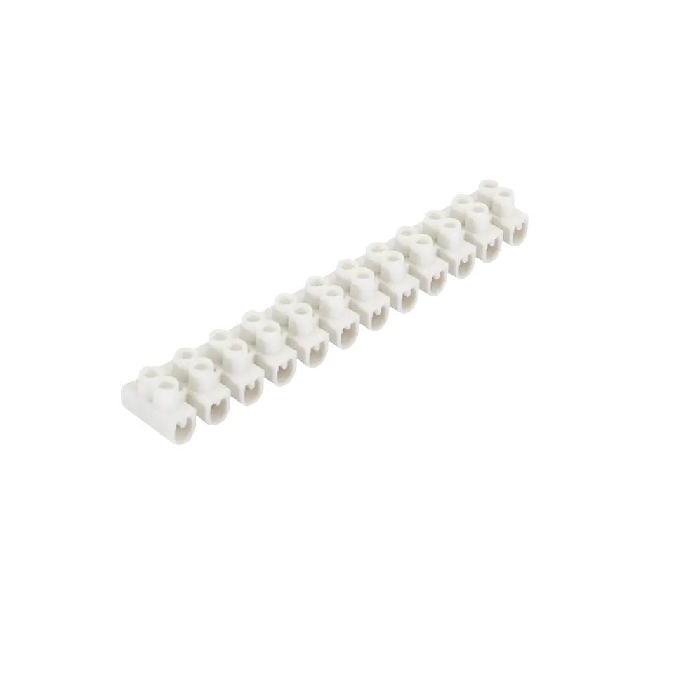 Terminais de 12 Conectores para Cabo Eléctrico Branco 10 mm² 1