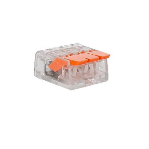 Conectores Rápidos 3 Entradas para Cablo Eléctrico 0.08 - 4 mm²