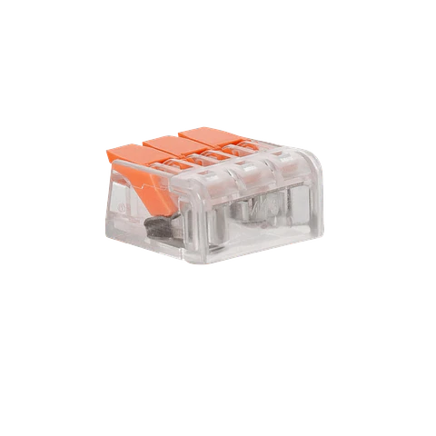 Conectores Rápidos 3 Entradas para Cablo Eléctrico 0.08 - 4 mm²