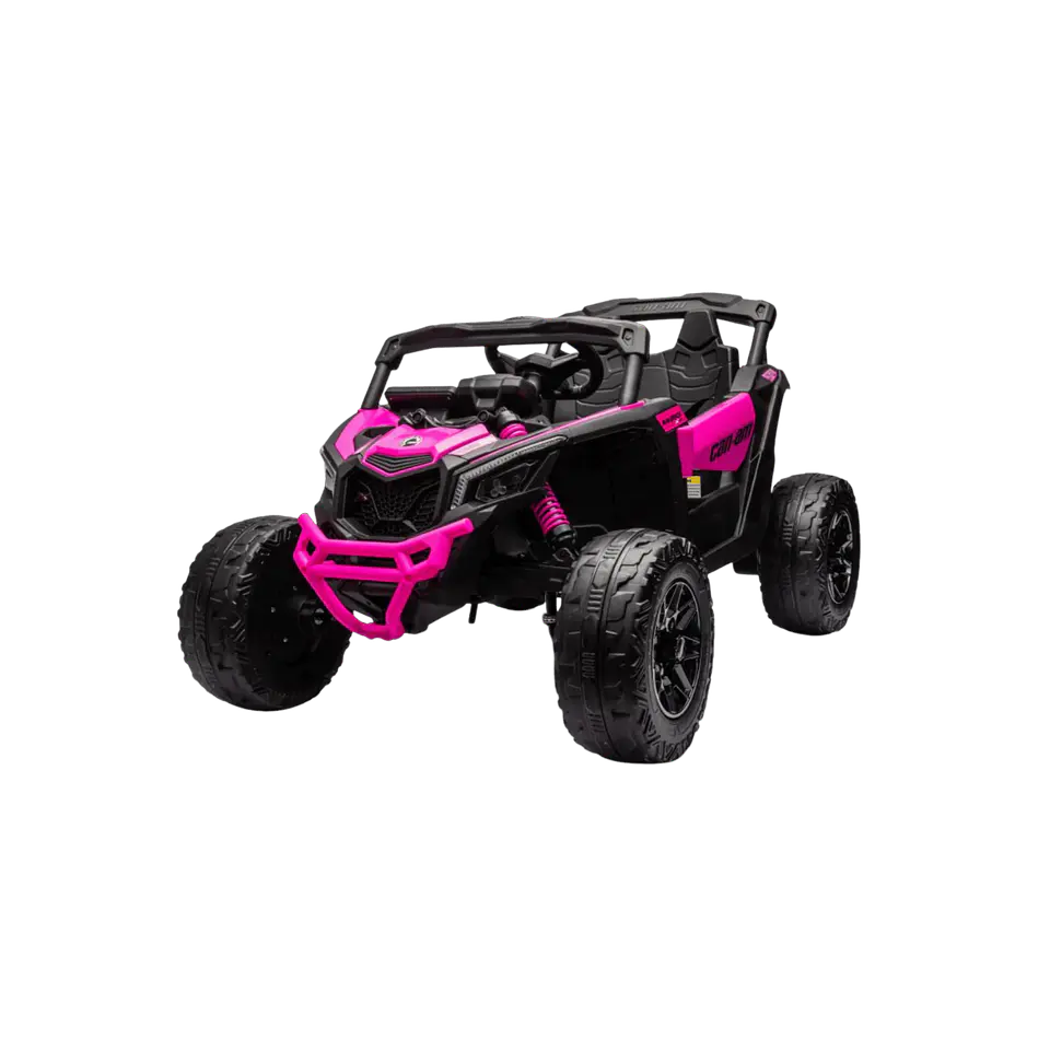 CAN-AM MAVERICK 4x4 24v Rosa c/ RODAS DE BORRACHA & ASSENTO EM PELE  2