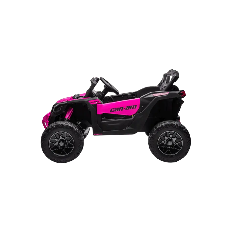 CAN-AM MAVERICK 4x4 24v Rosa c/ RODAS DE BORRACHA & ASSENTO EM PELE  5