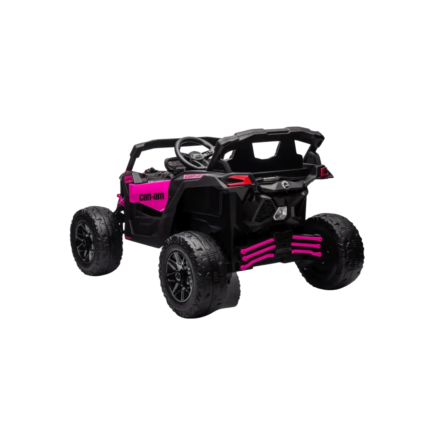 CAN-AM MAVERICK 4x4 24v Rosa c/ RODAS DE BORRACHA & ASSENTO EM PELE  7
