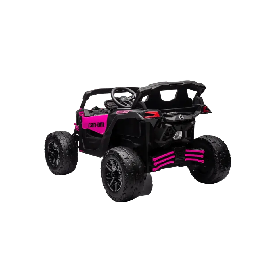 CAN-AM MAVERICK 4x4 24v Rosa c/ RODAS DE BORRACHA & ASSENTO EM PELE  7