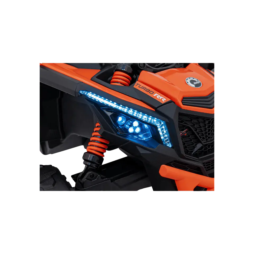 CAN-AM MAVERICK 4x4 24v Laranja c/ RODAS DE BORRACHA & ASSENTO EM PELE 4