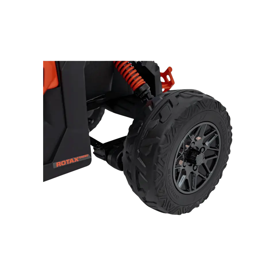 CAN-AM MAVERICK 4x4 24v Laranja c/ RODAS DE BORRACHA & ASSENTO EM PELE 16
