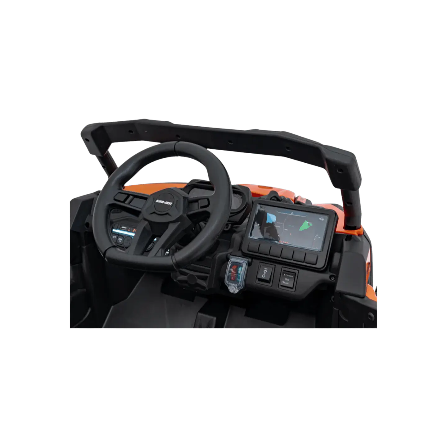 CAN-AM MAVERICK 4x4 24v Laranja c/ RODAS DE BORRACHA & ASSENTO EM PELE 11