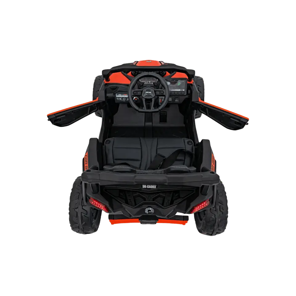 CAN-AM MAVERICK 4x4 24v Laranja c/ RODAS DE BORRACHA & ASSENTO EM PELE 8