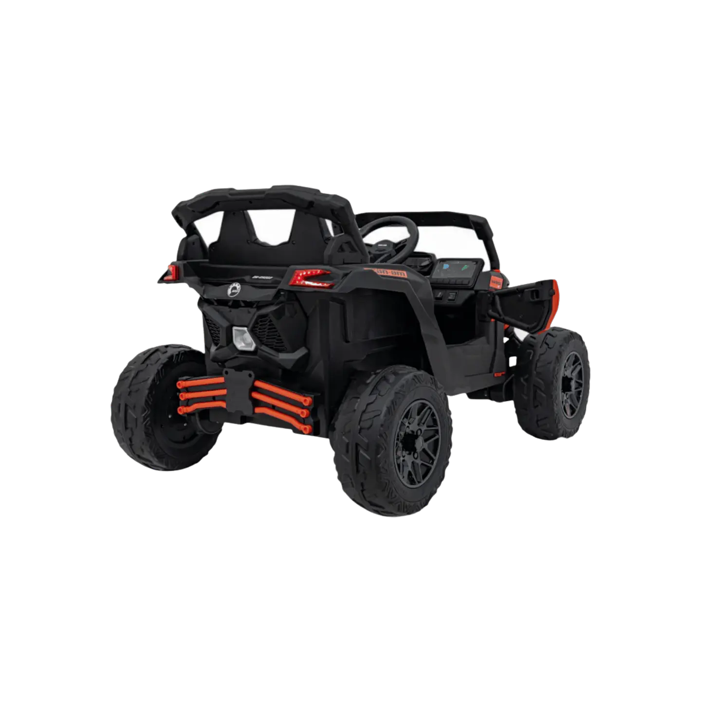 CAN-AM MAVERICK 4x4 24v Laranja c/ RODAS DE BORRACHA & ASSENTO EM PELE 10