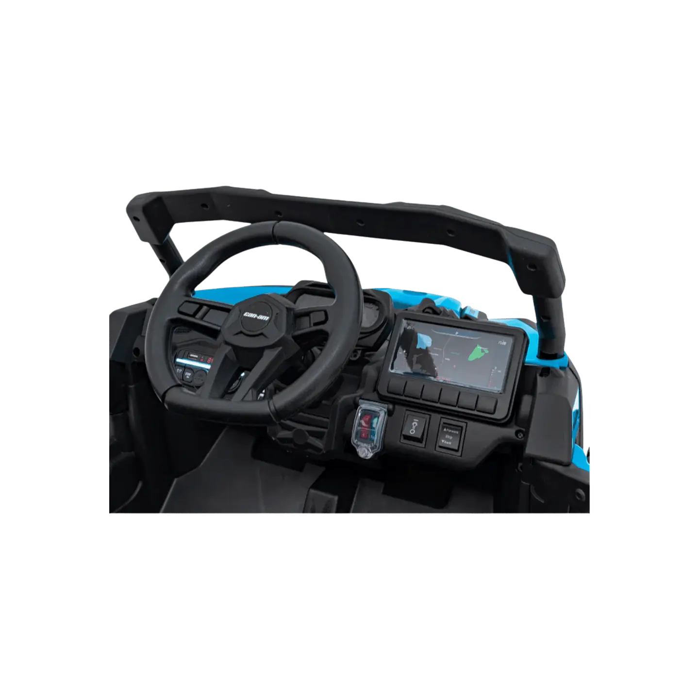 CAN-AM MAVERICK 4x4 24v Azul c/ RODAS DE BORRACHA & ASSENTO EM PELE 13