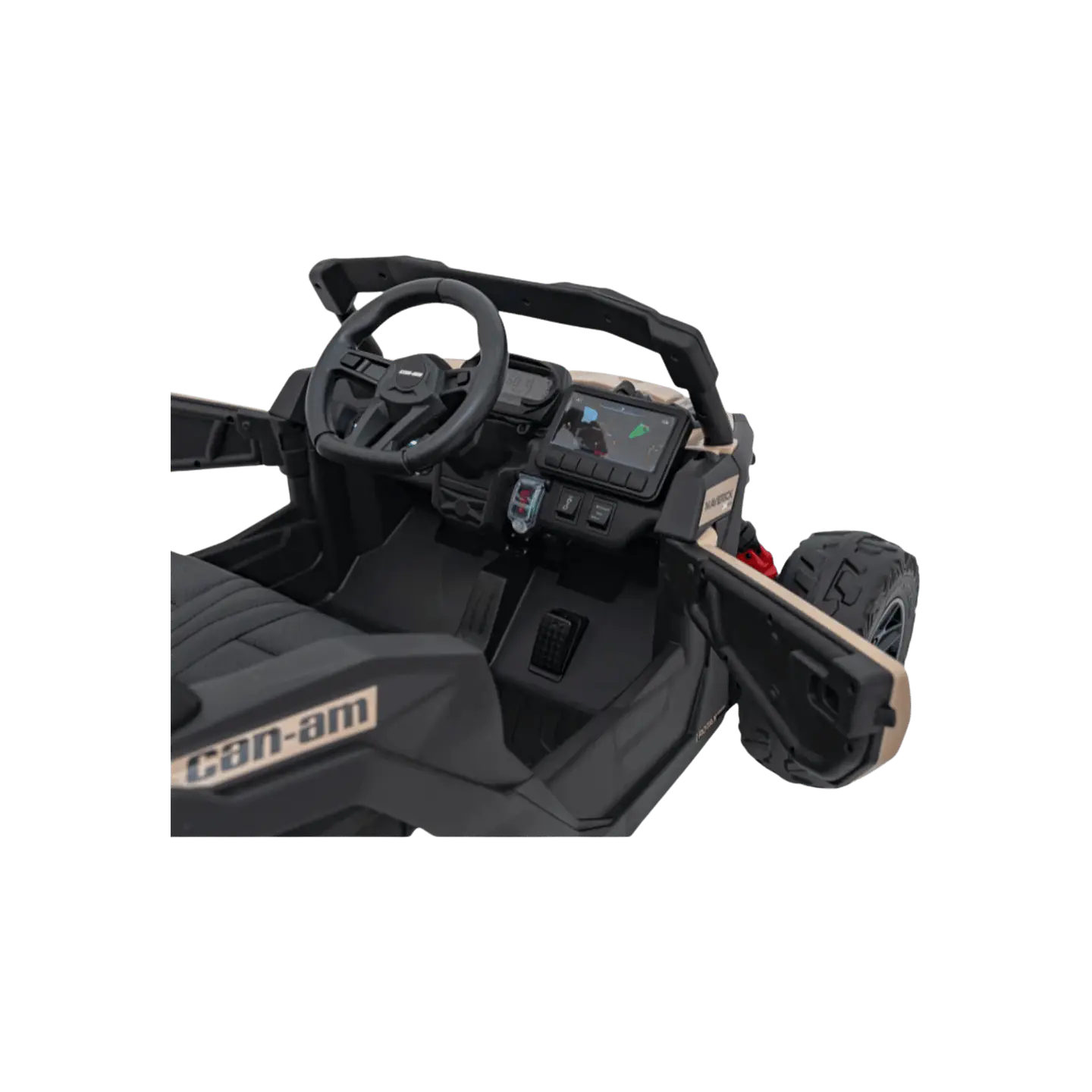 CAN-AM MAVERICK 4x4 24v Khaki c/ RODAS DE BORRACHA & ASSENTO EM PELE 11