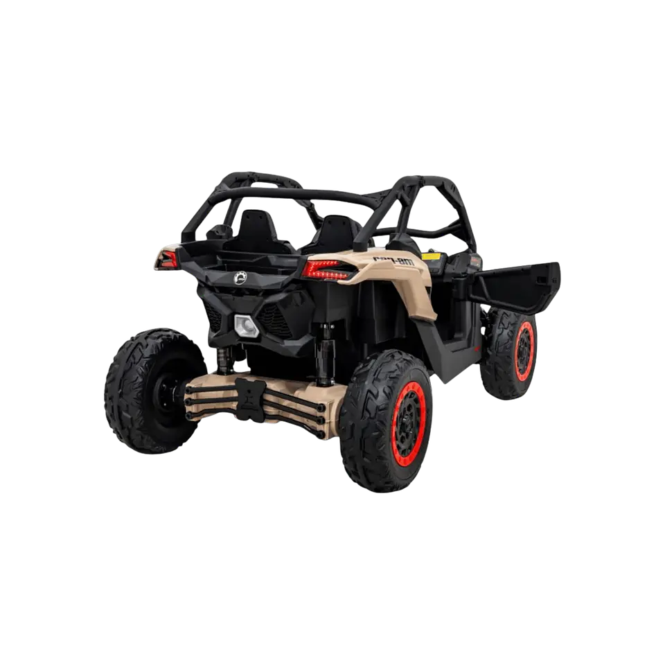 CAN-AM MAVERICK TURBO RR 4x4 24v Caqui c/ RODAS DE BORRACHA & ASSENTO EM PELE 3