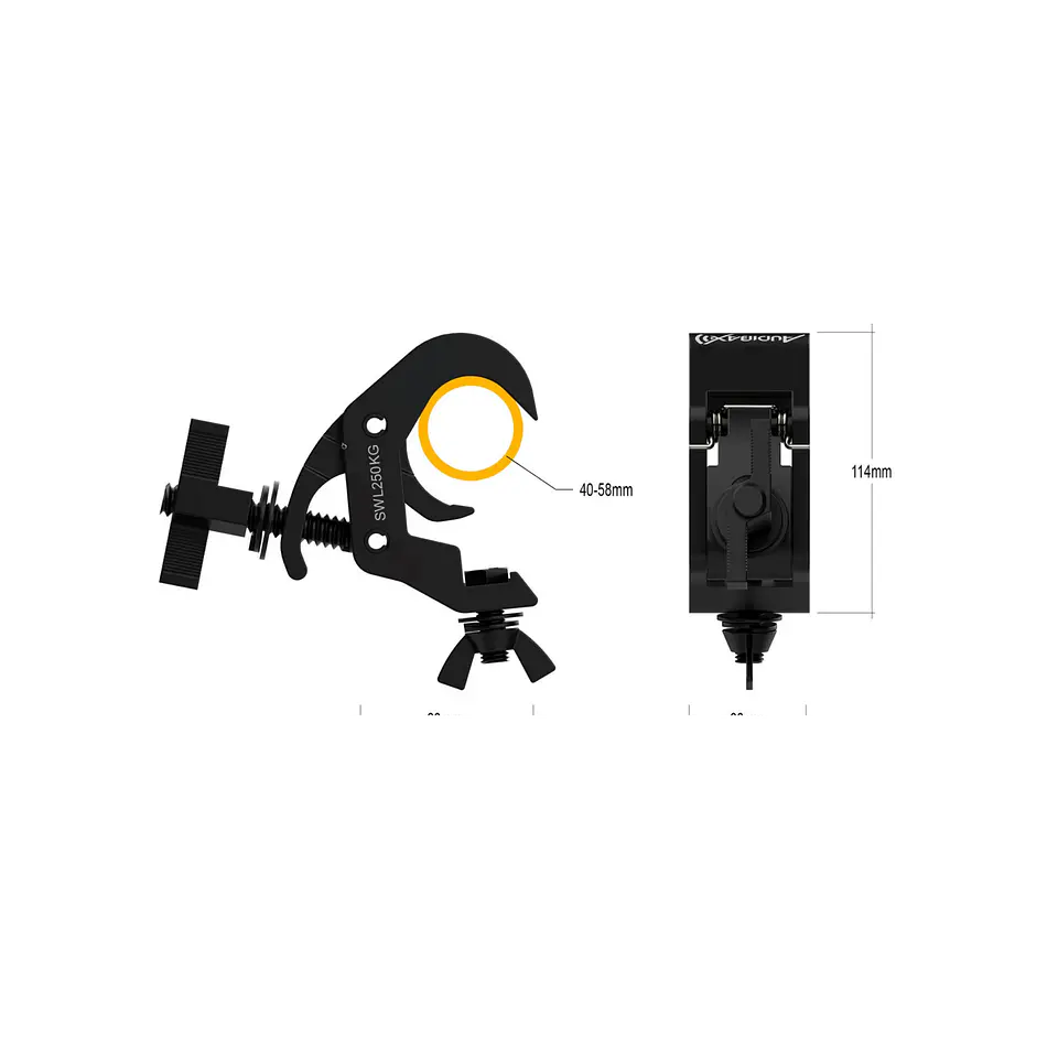Audibax ACP-4058250BK Garra (40-58) 250Kg 5