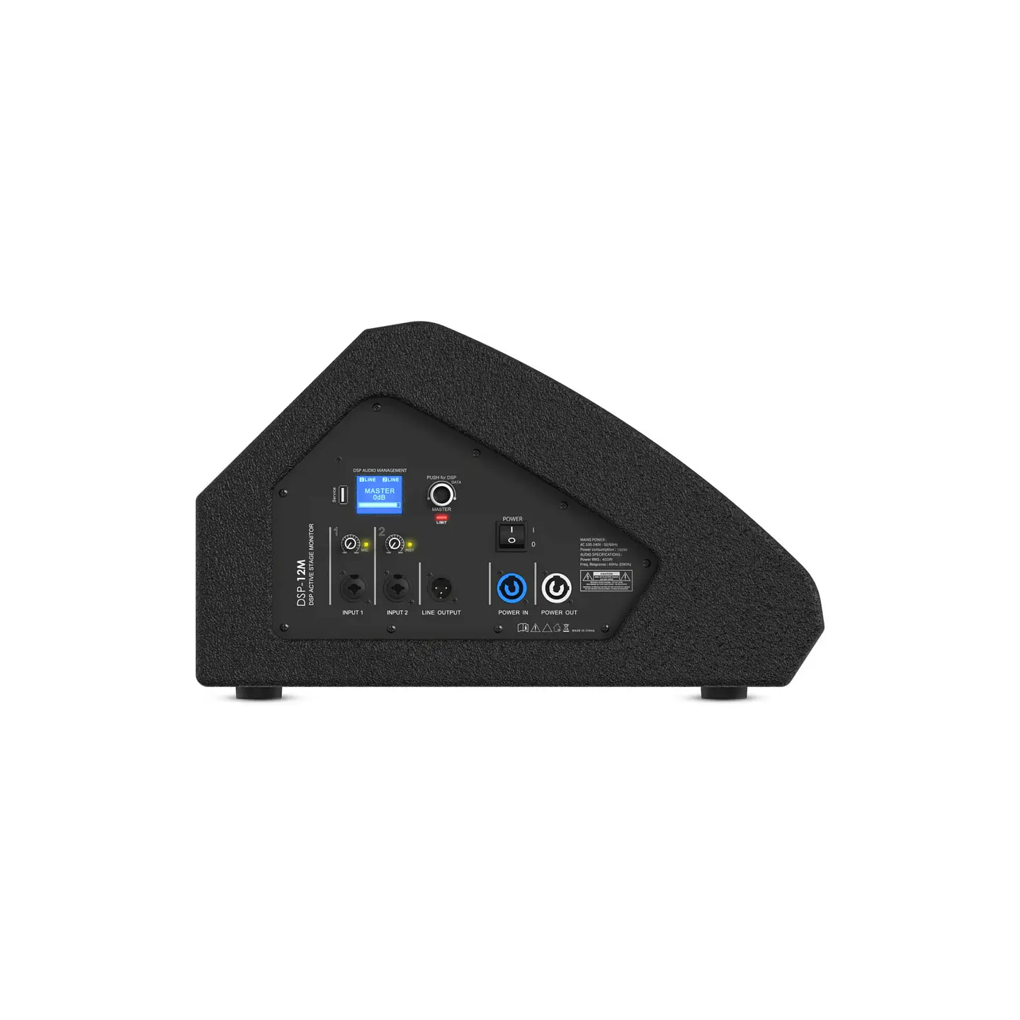 Audibax Pro DSP12M Monitor de Palco Ativo 400W RMS 3