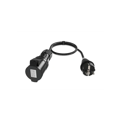 Audibax A-SC-CEE3P-25 Schuko para CEE 16A Cabo Adaptador Fêmea 3P 1m
