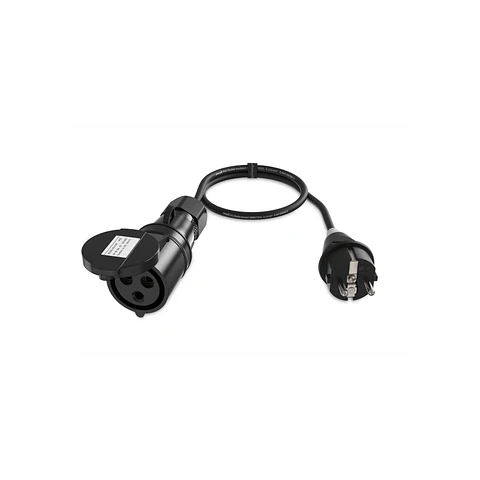 Audibax A-SC-CEE3P-25 Schuko para CEE 16A Cabo Adaptador Fêmea 3P 1m