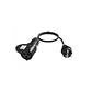 Audibax A-SC-CEE3P-25 Schuko para CEE 16A Cabo Adaptador Fêmea 3P 1m - Thumbnail 1