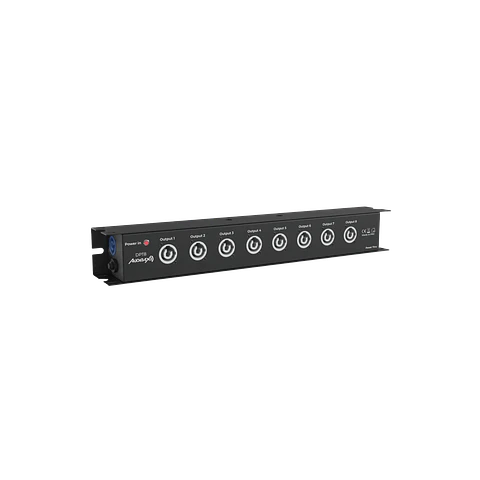 Distribuidor de Energia Audibax DPT8 16A 1 entrada powerCON para 8 saídas powerCON + 1 saída