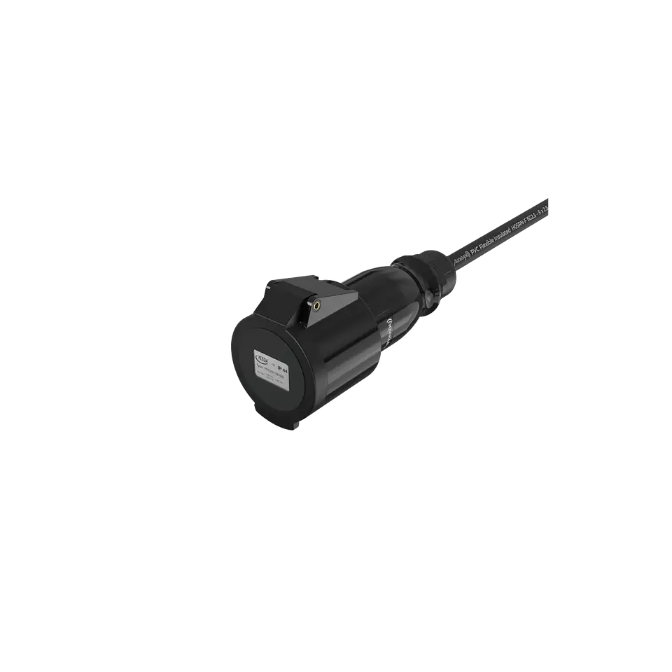 Audibax A-CEE-16-32-25 Cabo Adaptador CEE 16A 5p macho para 32A 5p fêmea 1 m 5