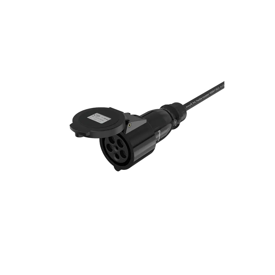 Audibax A-CEE-16-32-25 Cabo Adaptador CEE 16A 5p macho para 32A 5p fêmea 1 m 4