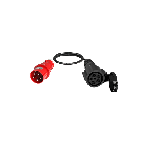 Audibax A-CEE-16-32-25 Cabo Adaptador CEE 16A 5p macho para 32A 5p fêmea 1 m