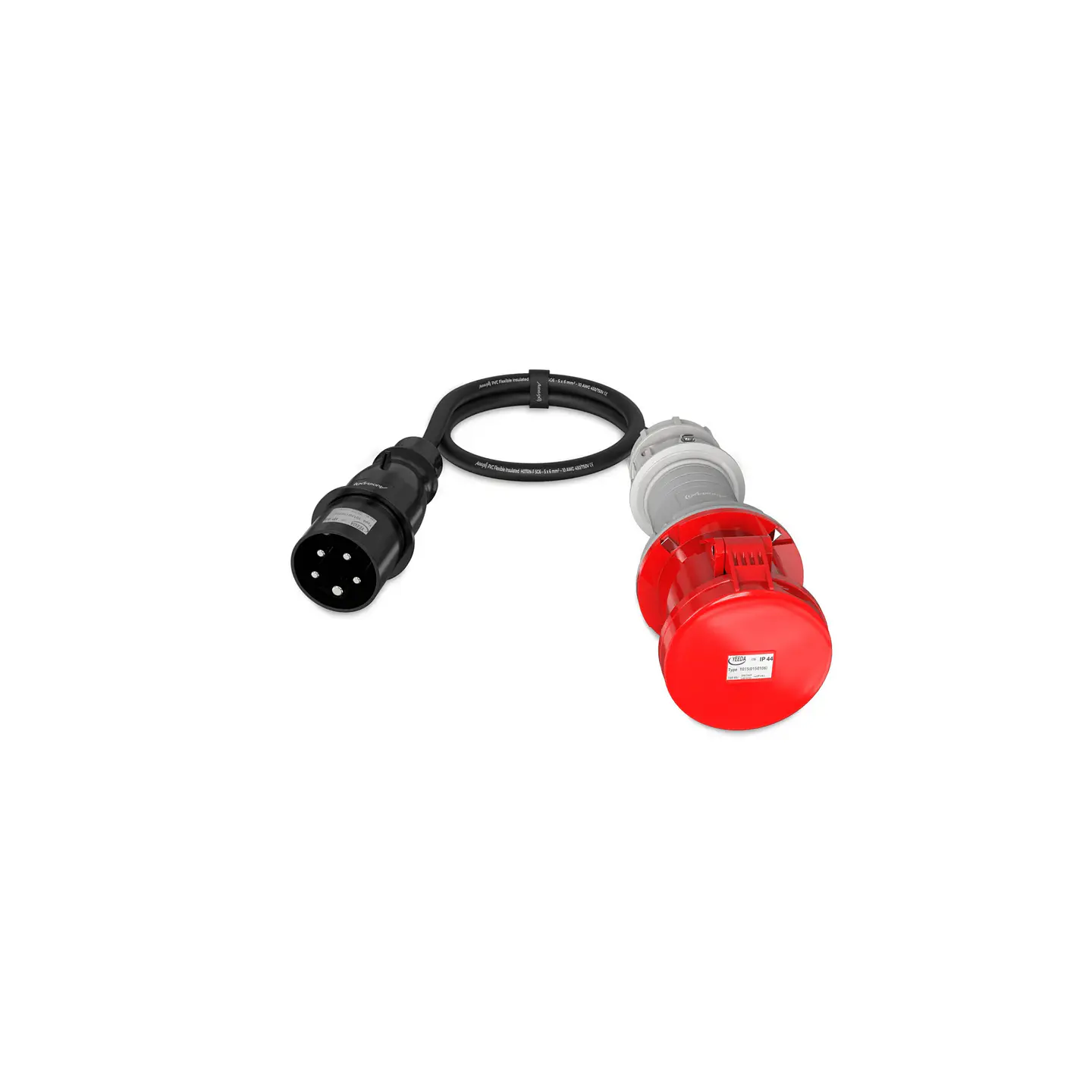 Audibax A-CEE-32-63-60 Cabo Adaptador CEE 16A 5p macho para 63A 5p fêmea 1 m 2