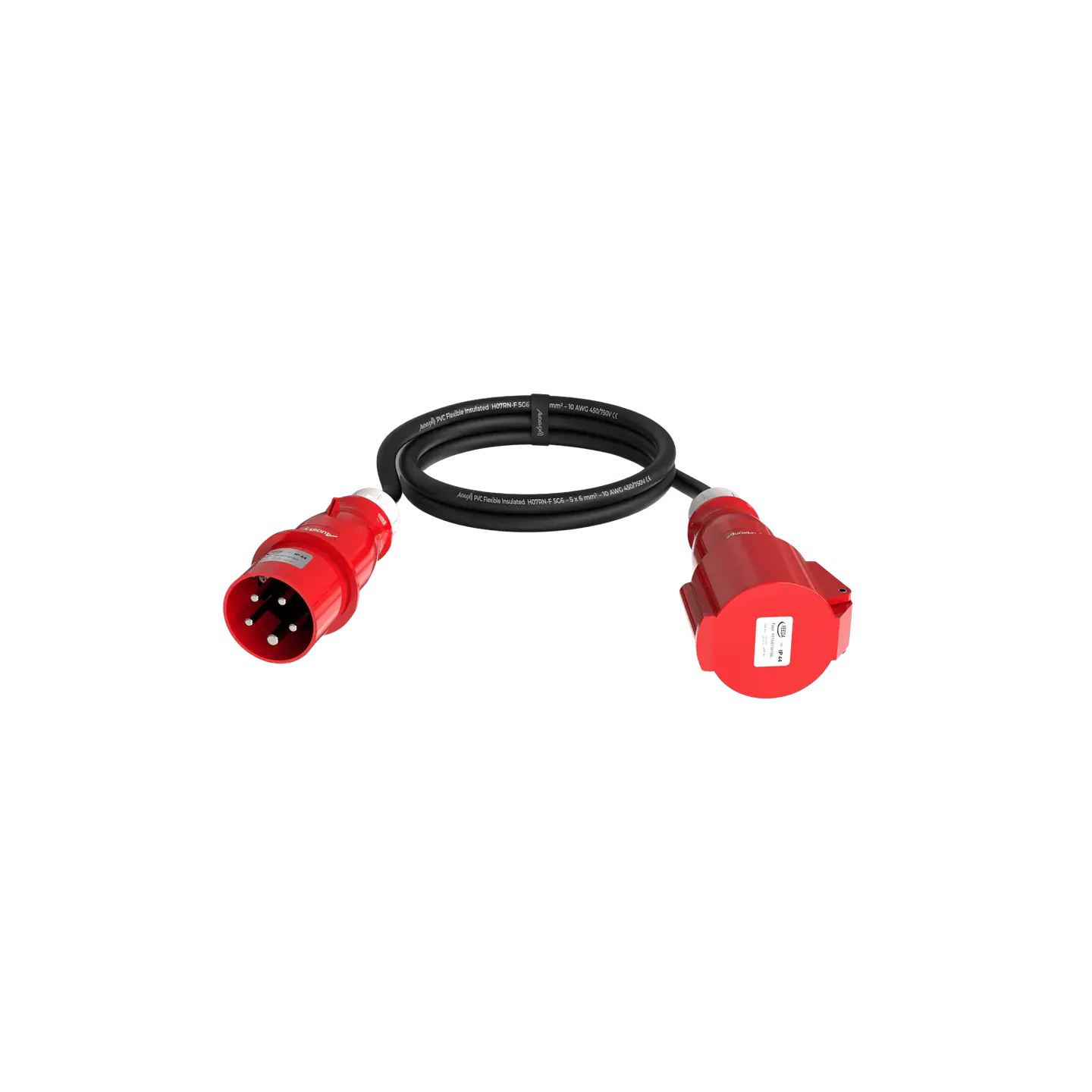 Audibax CEE500-60-5P CEE 32A 5p macho para 32A 5p fêmea 5p cabo 5 m 2