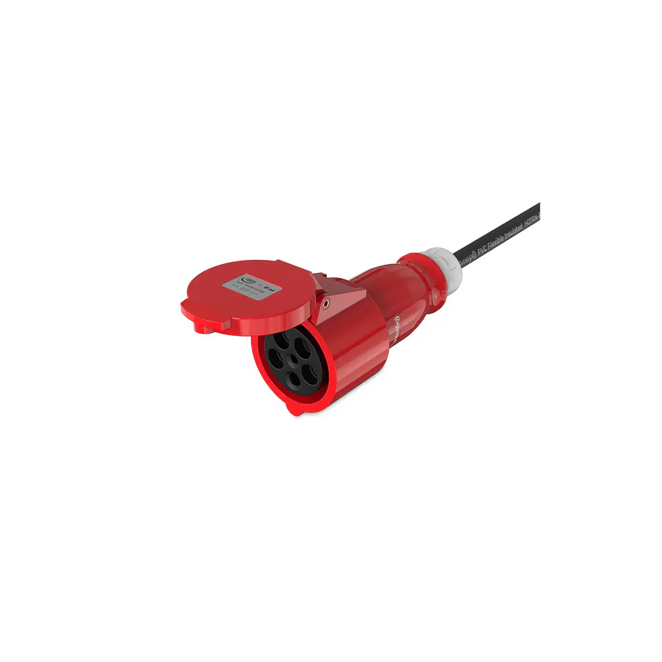 Audibax CEE2500-60-5P CEE Cable 32A 5p macho para 34A 5p fêmea 25 m 4