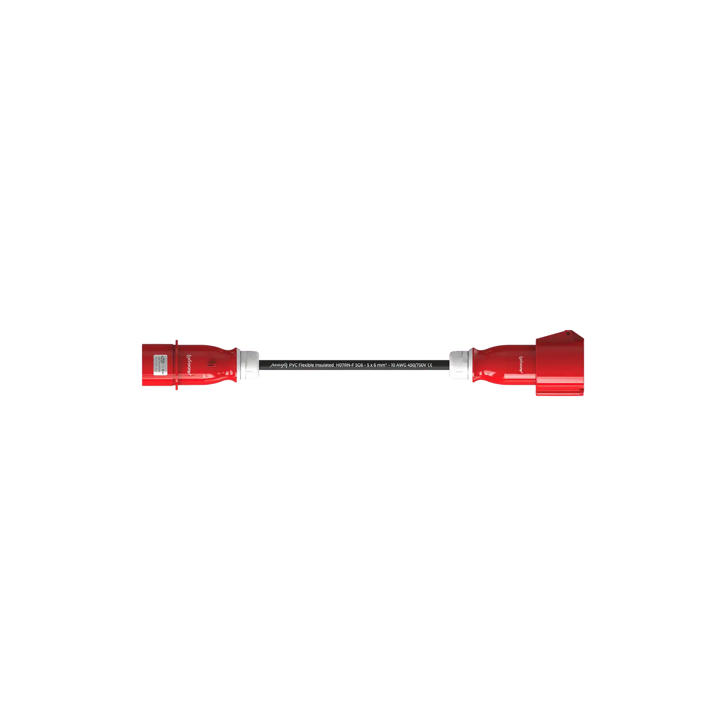 Audibax CEE2500-60-5P CEE Cable 32A 5p macho para 34A 5p fêmea 25 m 6