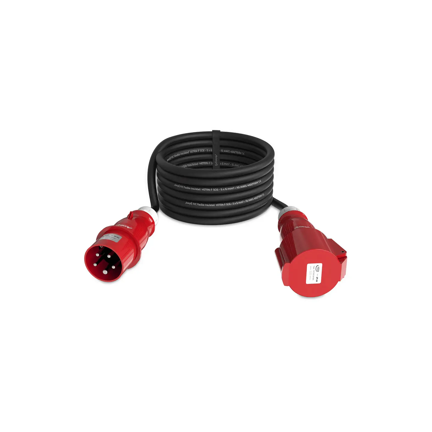 Audibax CEE2500-60-5P CEE Cable 32A 5p macho para 34A 5p fêmea 25 m 2