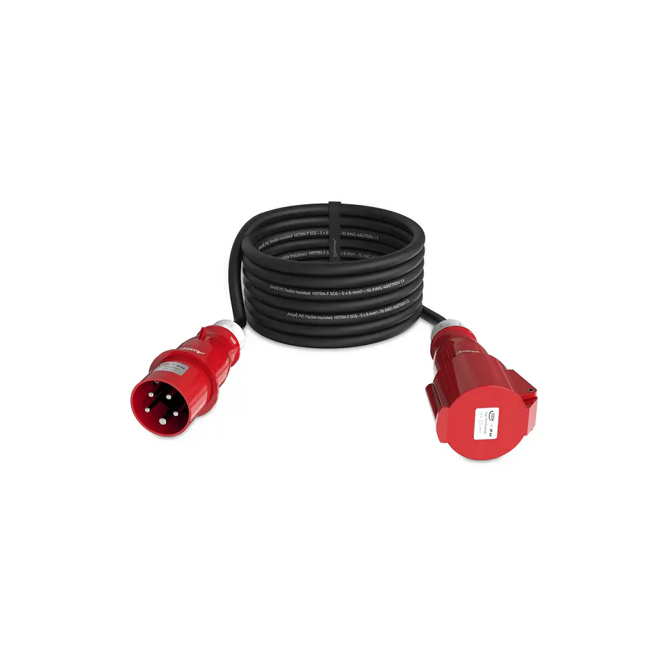 Audibax CEE2500-60-5P CEE Cable 32A 5p macho para 34A 5p fêmea 25 m 2