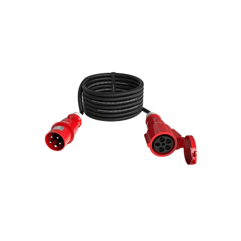 Audibax CEE2500-60-5P CEE Cable 32A 5p macho para 34A 5p fêmea 25 m