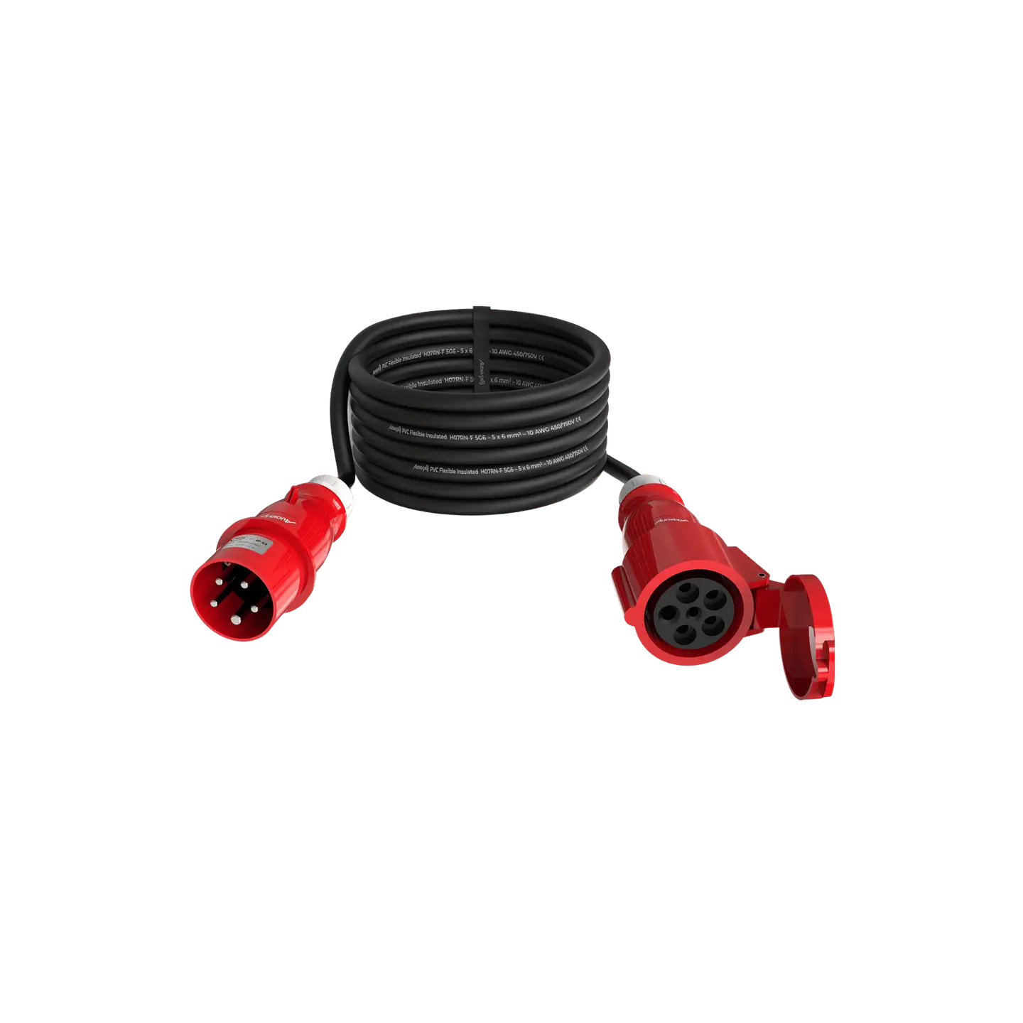Audibax CEE2500-60-5P CEE Cable 32A 5p macho para 34A 5p fêmea 25 m 1