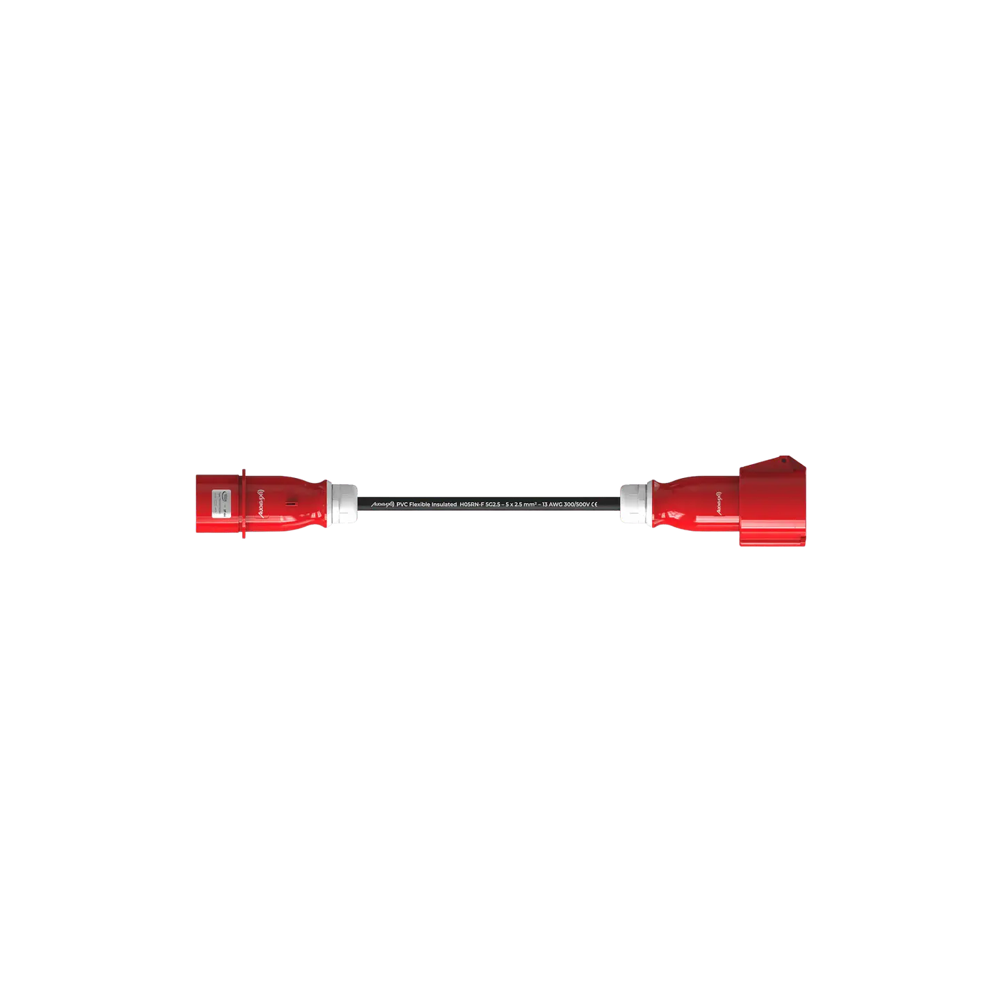 Audibax CEE2500-25-5P CEE Cable 16A 5p macho para 16A 5p fêmea 25 m 6