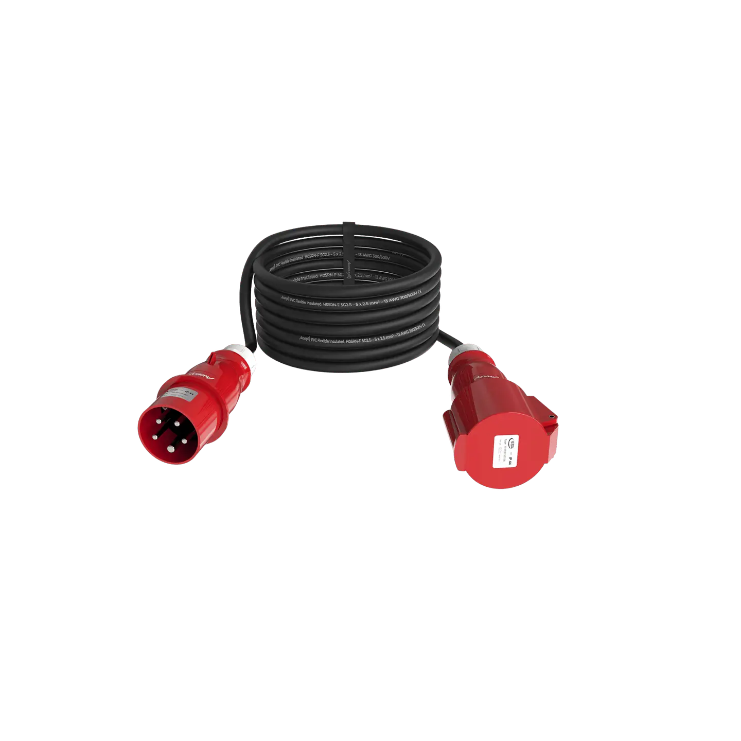 Audibax CEE2500-25-5P CEE Cable 16A 5p macho para 16A 5p fêmea 25 m 2