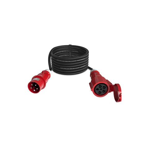 Audibax CEE2500-25-5P CEE Cable 16A 5p macho para 16A 5p fêmea 25 m