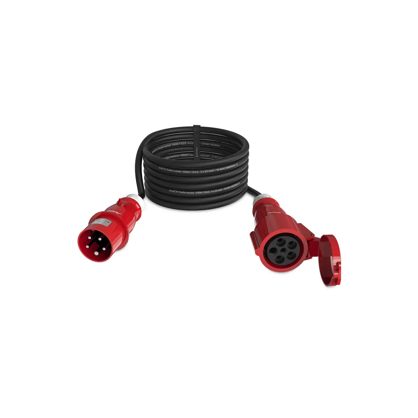 Audibax CEE2500-25-5P CEE Cable 16A 5p macho para 16A 5p fêmea 25 m 1