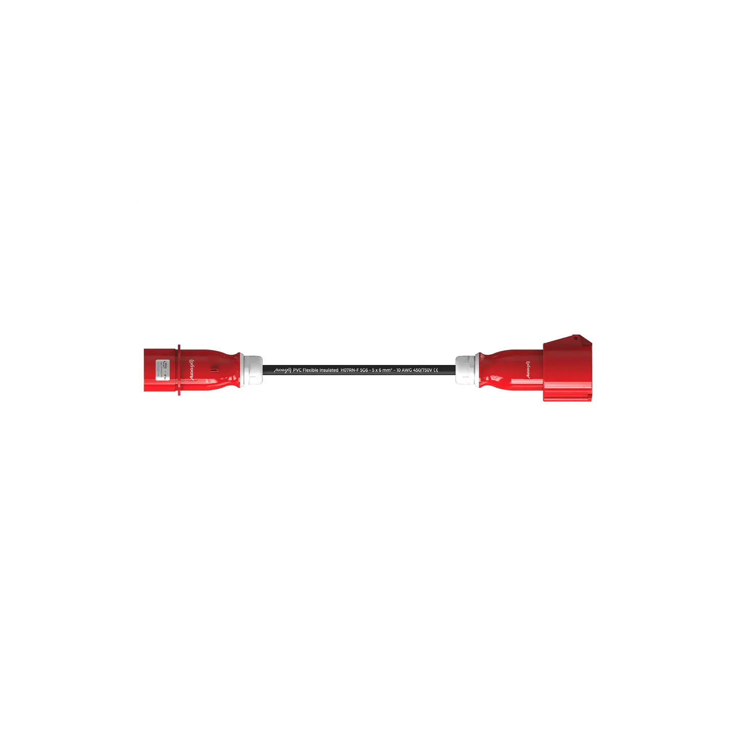 Audibax CEE1000-60-5P CEE Cable 32A 5p macho para 33A 5p fêmea 10 m 6