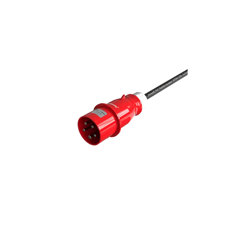 Audibax CEE1000-60-5P CEE Cable 32A 5p macho para 33A 5p fêmea 10 m 3